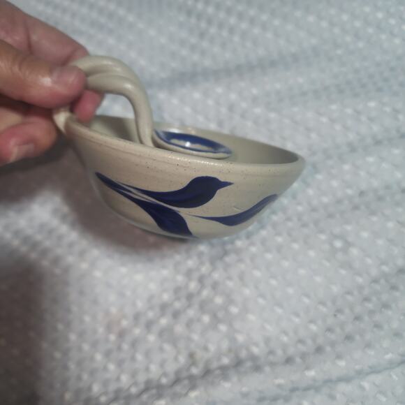 VINTAGE WILLIAMSBURG POTTERY EUC CANDLESTICK HOLDERS 1 - Picture 2 of 3